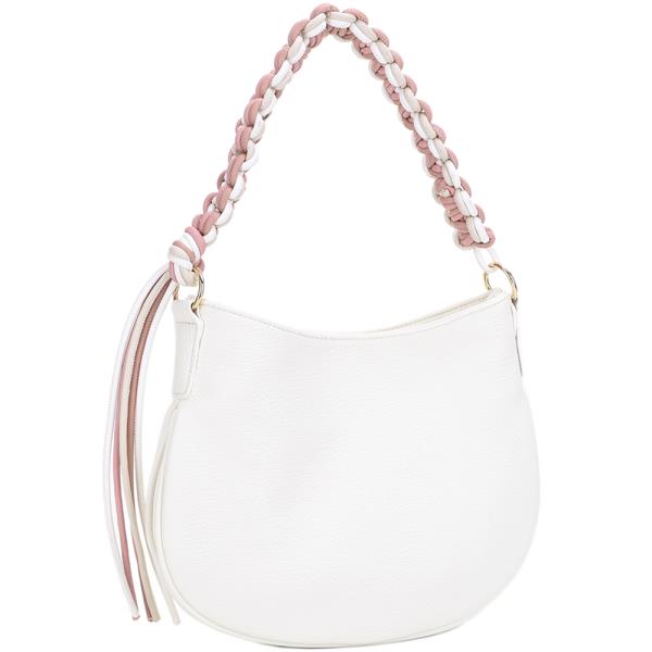 braided handle shoulder bag