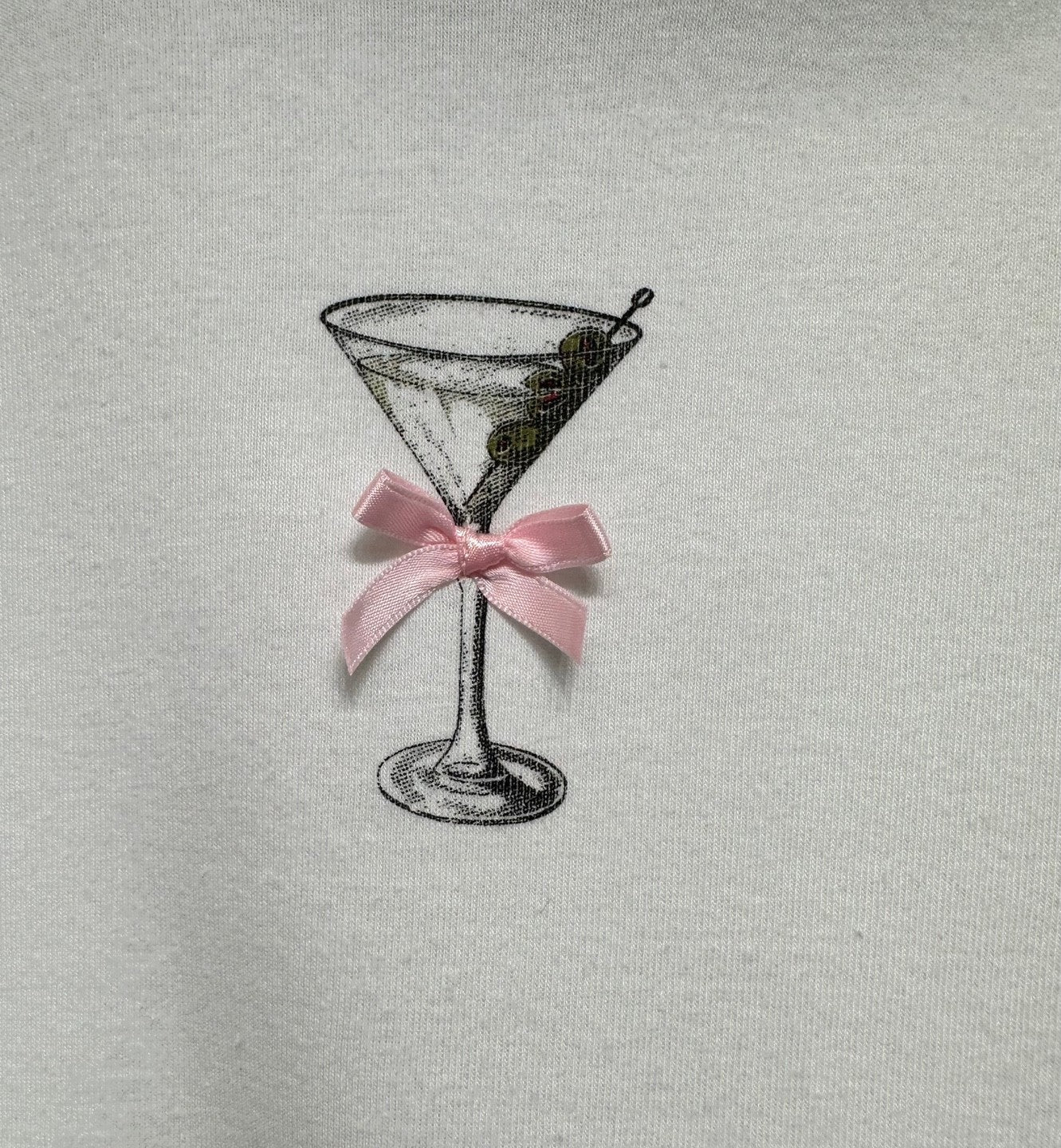 Martini Bow Baby Tee