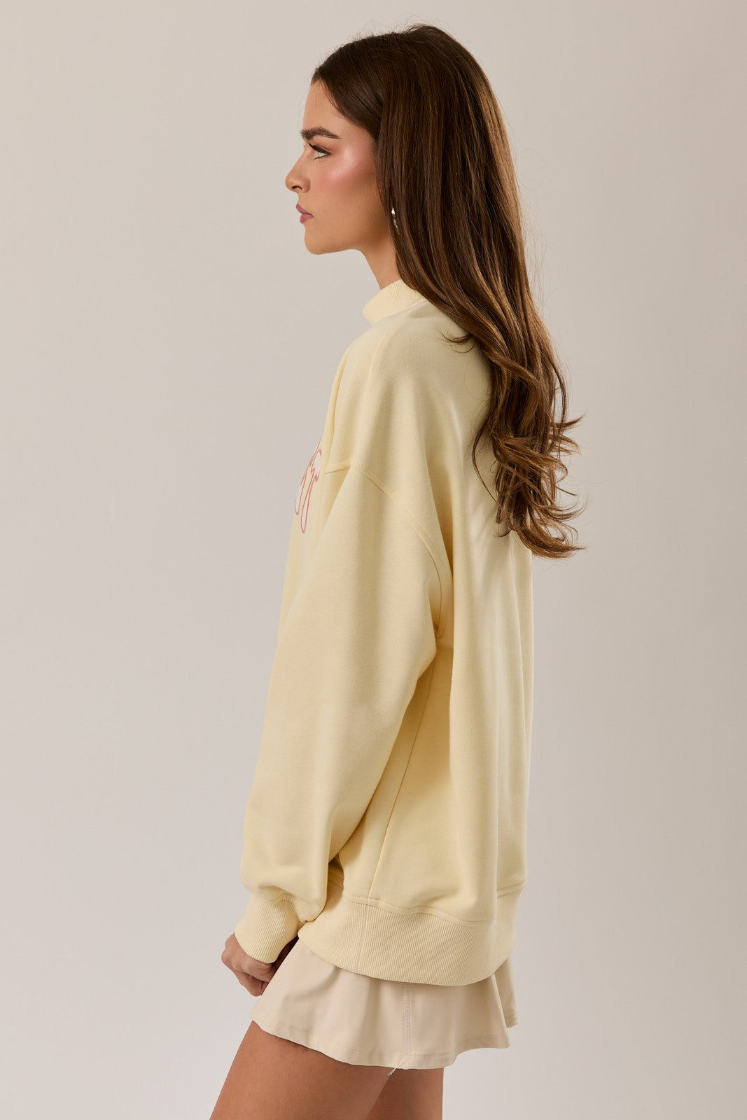 West Coast mock neck sweatshirt