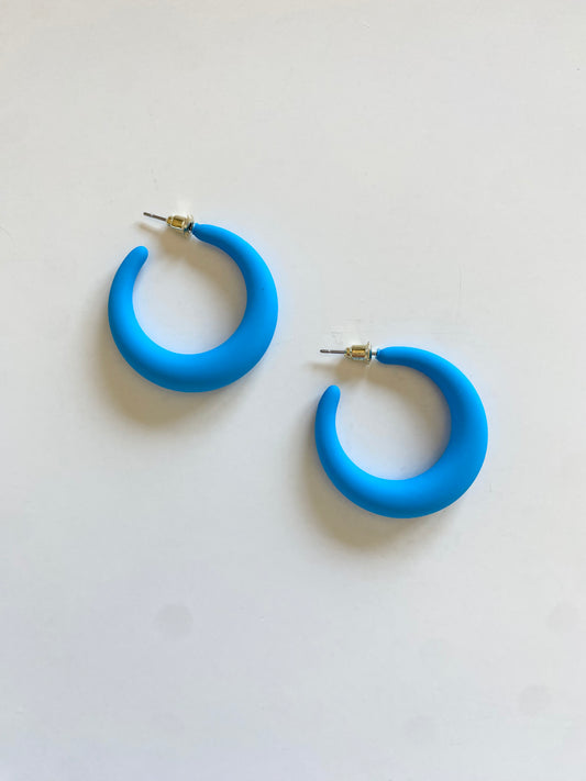 Clay hoop earring