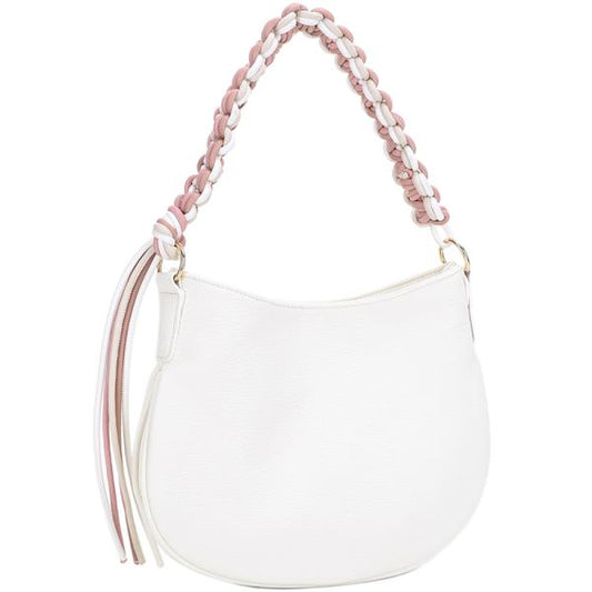 braided handle shoulder bag