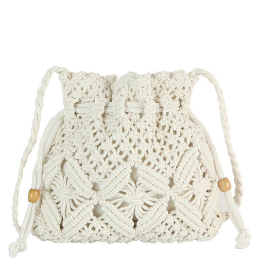 Drawstring crossbody bag
