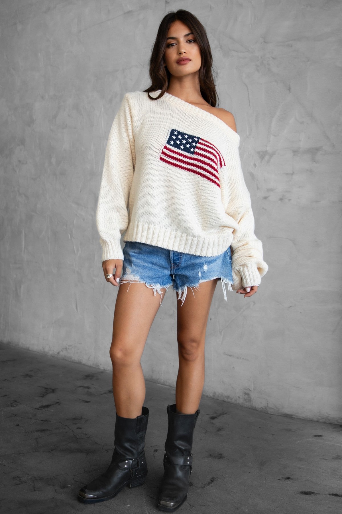 American Flag Sweater