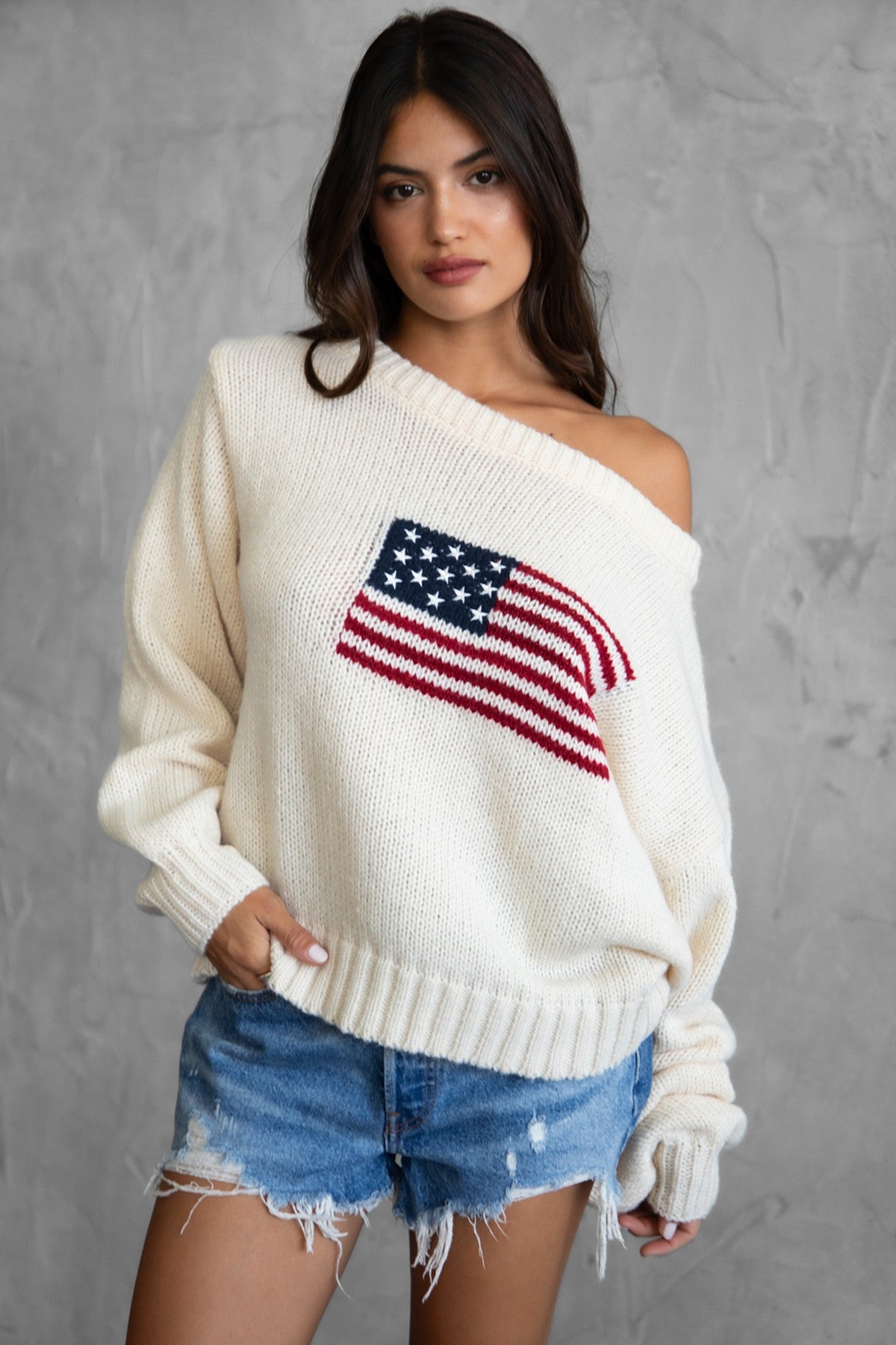 American Flag Sweater