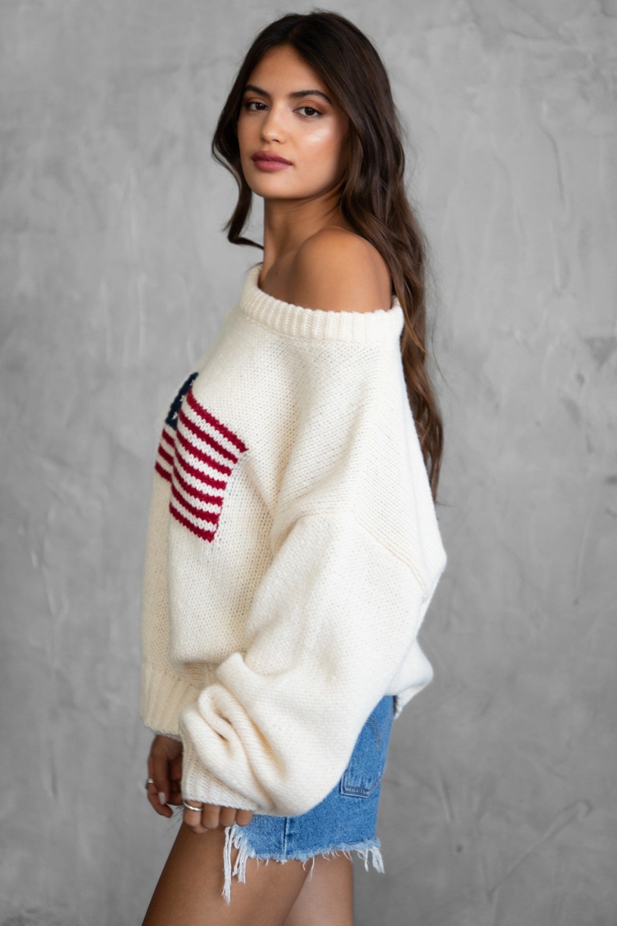 American Flag Sweater