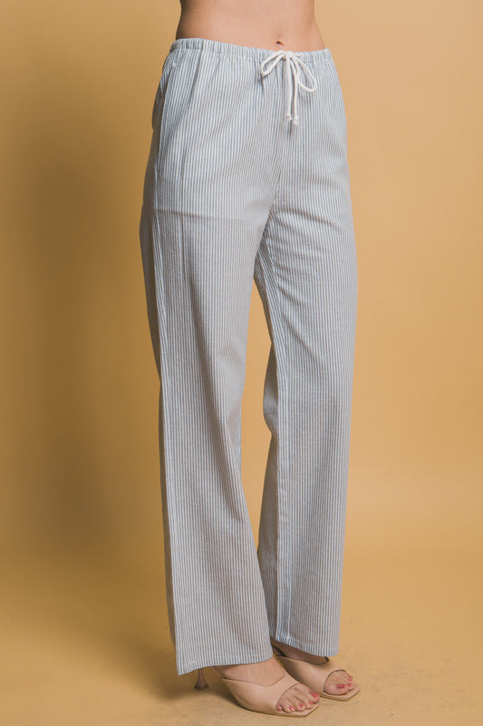 Striped Linen Pants