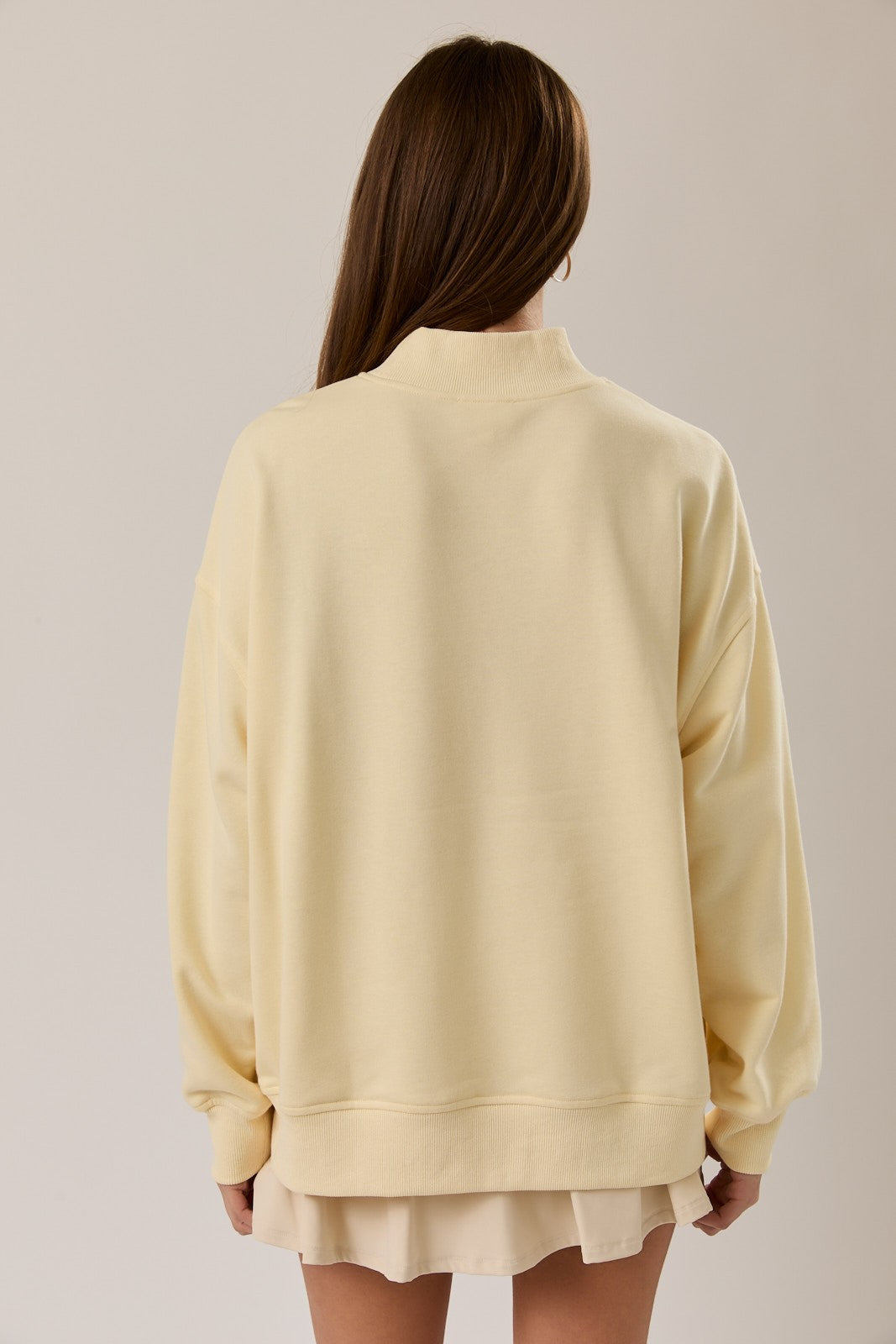 West Coast mock neck sweatshirt